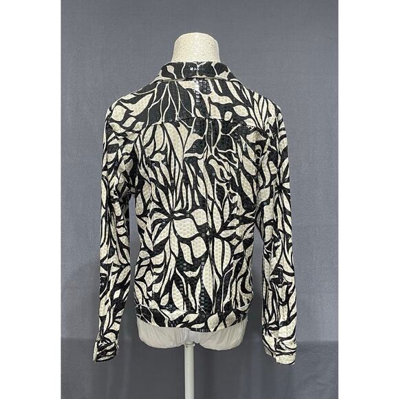 ELEMENTZ button-up jacket sz PM modern bold artsy chic - Picture 2 of 4